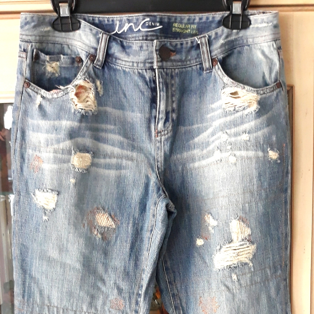 INC Denim, Size 8, regular fit, straight leg